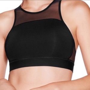 PINK High Neck Mesh Sports Bra